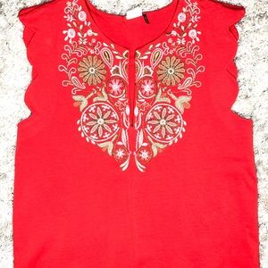 Anthropologie scalloped tank